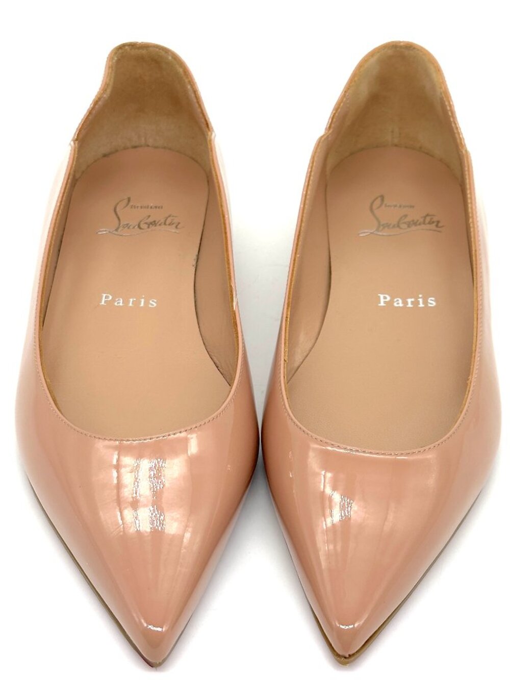 Christian Louboutin HOT CHICKITA Scallop Patent Ballerina Flat Shoes - Picture 5 of 16